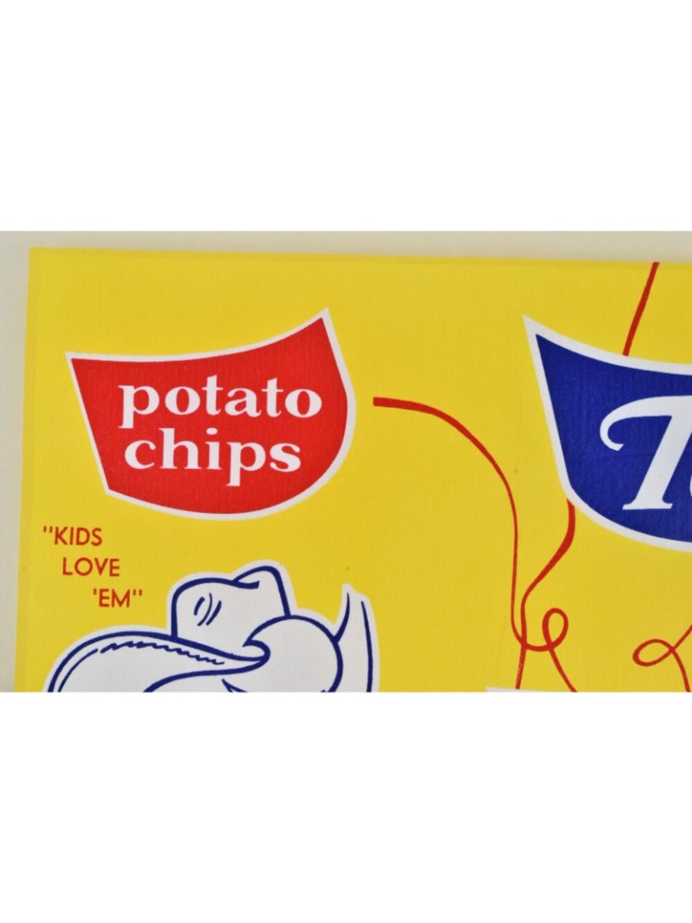 Vintage 1940’s Frito Kid Ta-tos Potato Chips Wax Bag Pre-Frito-Lay New Old Stock - Picture 3 of 10